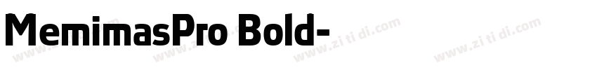 MemimasPro Bold字体转换
